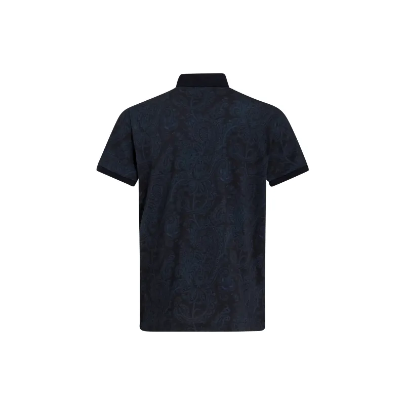 ETRO Paisley print Cotton Polo Shirt-1