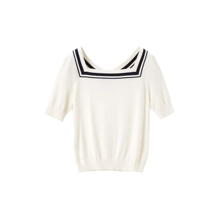 OVV Sweaters Women's Ecru Trim A7-1