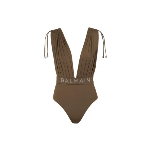 BALMAIN One-Piece Swimsuits Women's Khaki