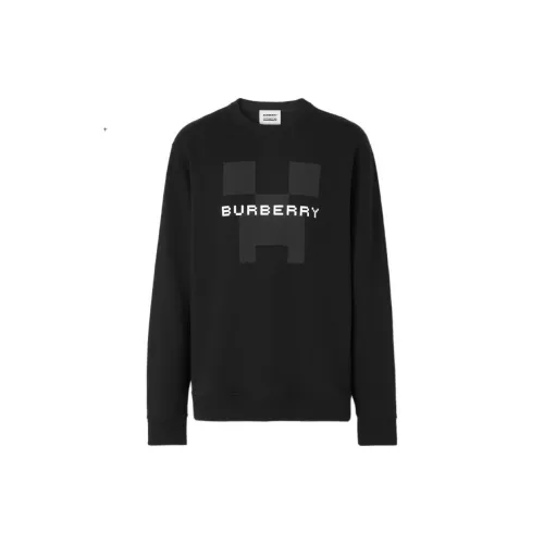 Burberry X Minecraft Logo Print Cotton Sweatshirt 