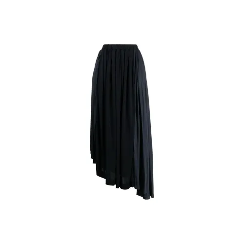 JIL SANDER Asymmetric Pleated Midi Skirt