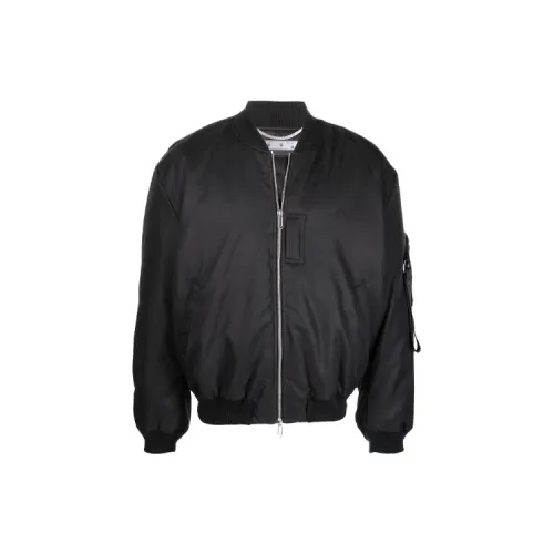 OFF-WHITE Embroidered Off Logo Bomber Jacket 