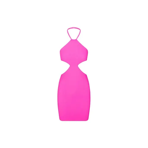 Skims Sleeveless Dresses Women's Neon Pink