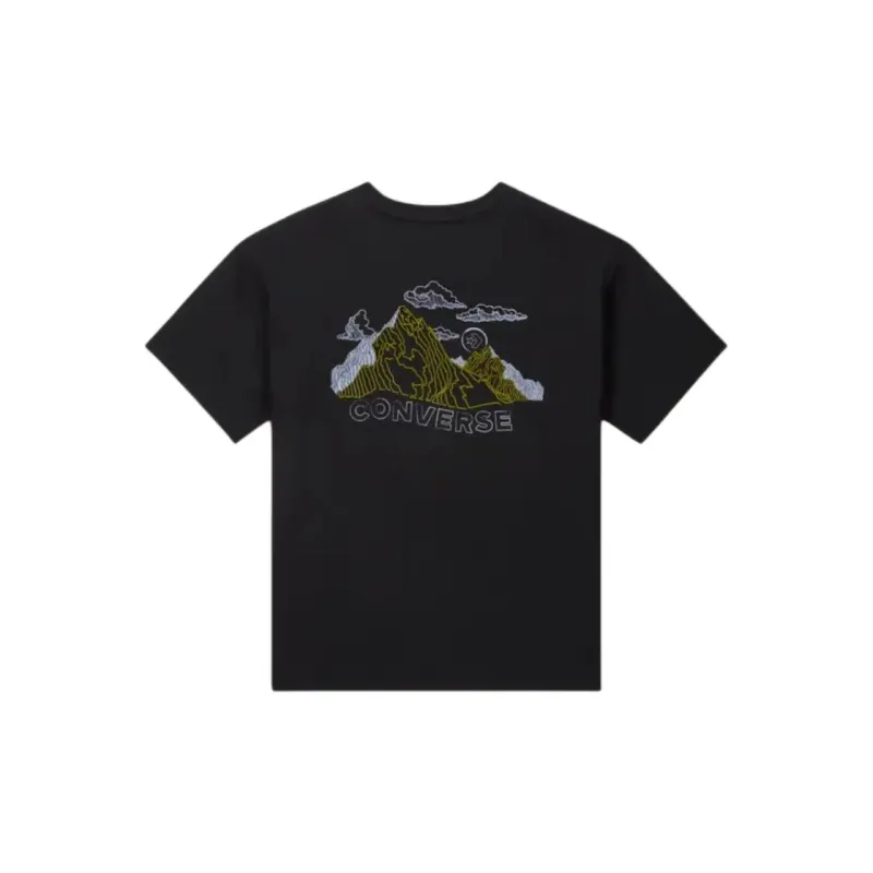 Converse Mountains T Shirt Unisex Black-1
