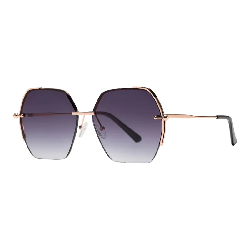 JUICE BABY TR/Memory Plastic Metal Irregular Shape Sunglasses Unisex-1