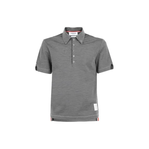 THOM BROWNE Polo Shirts Men Gray