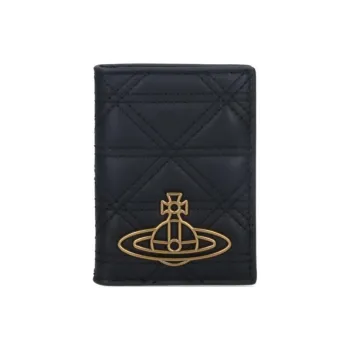 Vivienne Westwood Orb Plaque Quilted Bi Fold Wallet