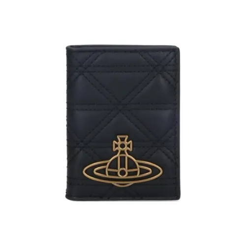 Vivienne Westwood Orb Plaque Quilted Bi Fold Wallet