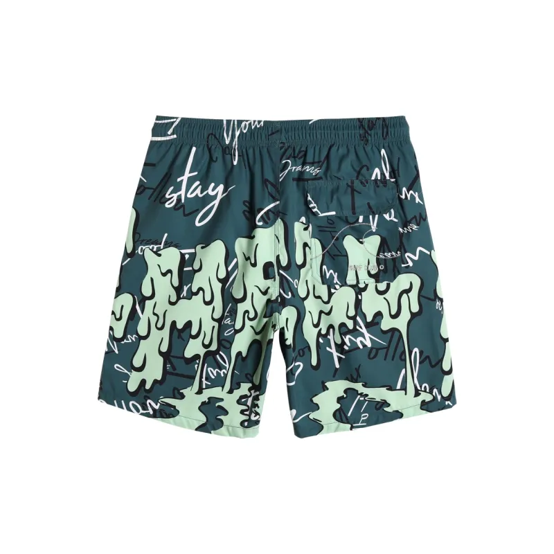 GAILANG Beach Shorts Men Green-1