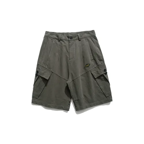 Rabbit House Cargo Shorts Men Gray Green