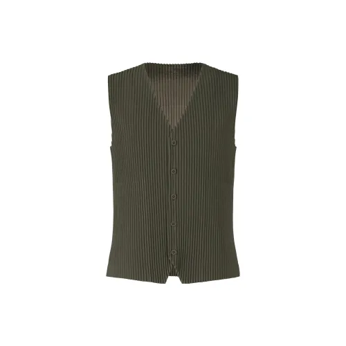 ISSEY MIYAKE Vests Men Green