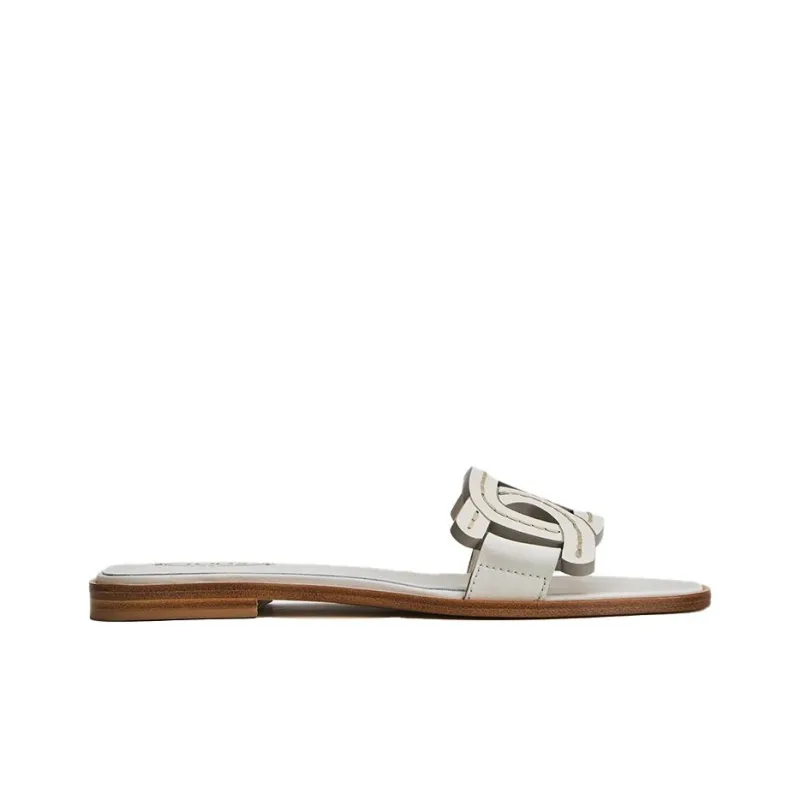 TOD'S Abrasion Resistant Slide Slippers Women's White-1