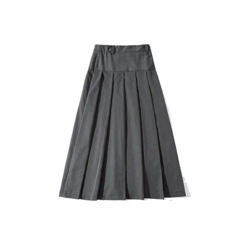 FOREVER 21 Casual Long Skirts Women's Gray