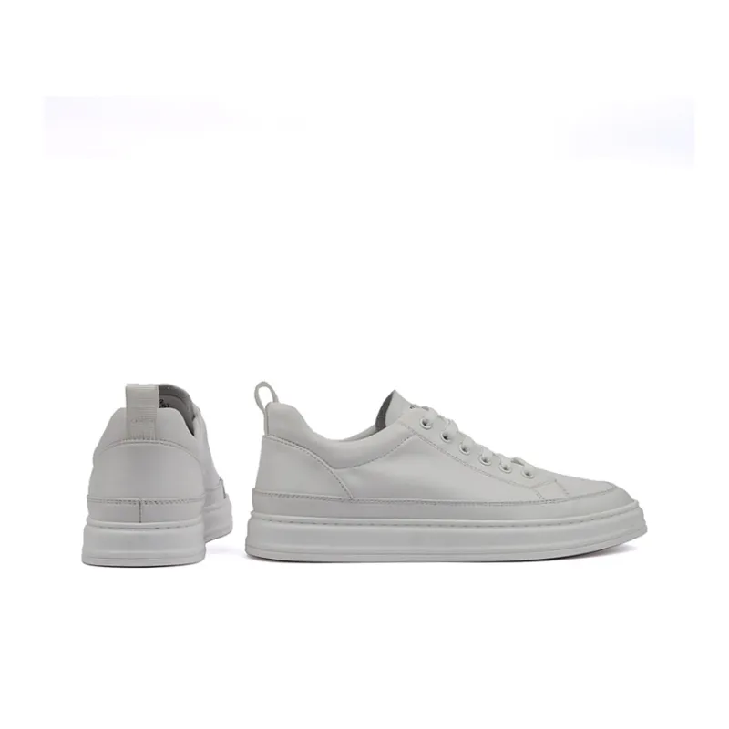 Tide Attack Low Top Skateboard Shoes Men's White-2