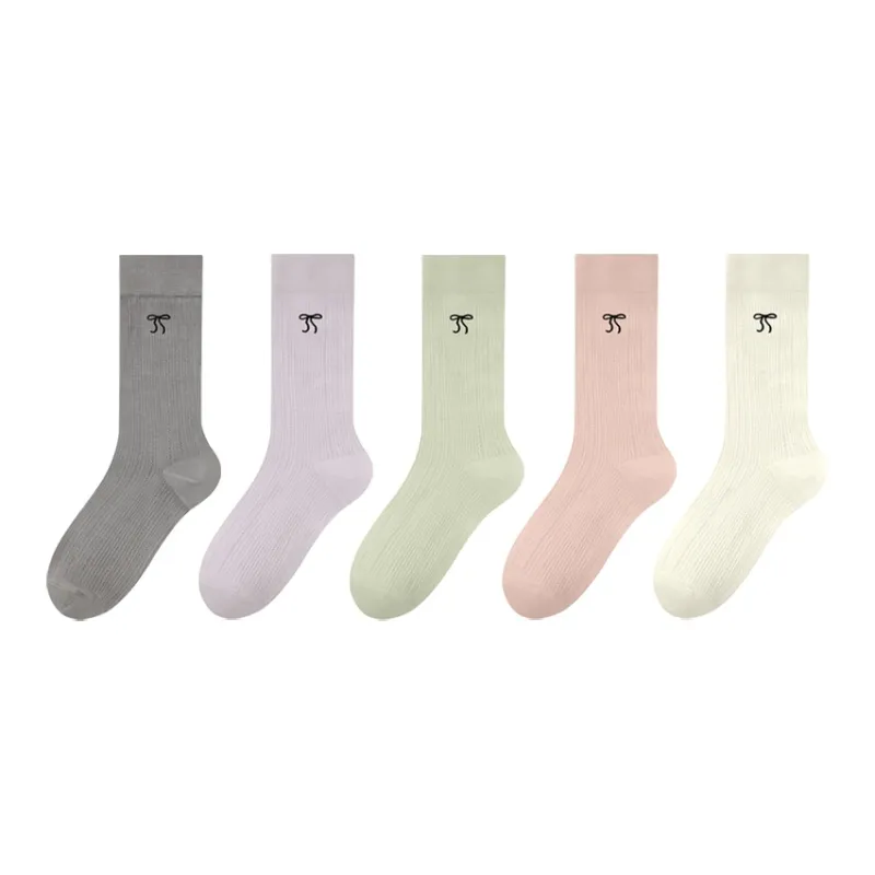 MIIOW Knee High Socks Women's Combo Set-14