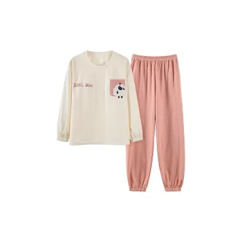Mulong Family Pajama Set Women's Apricot