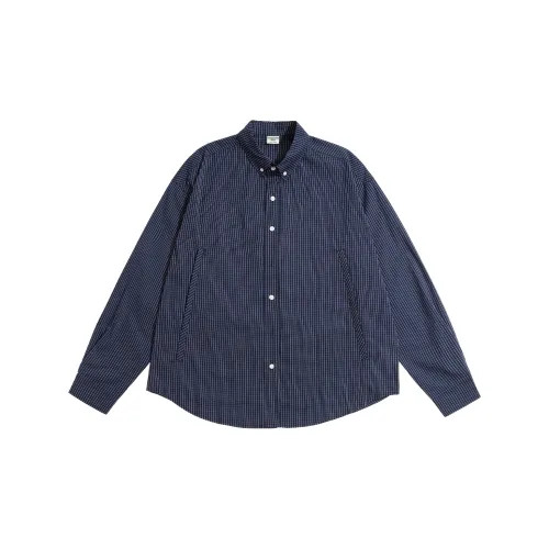 BORDERLESS BDLS Shirts Men Navy Blue