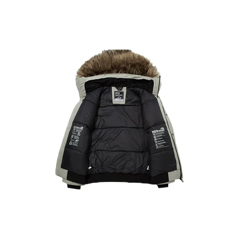 THE NORTH FACE Down Jackets Unisex Gray Beige-2