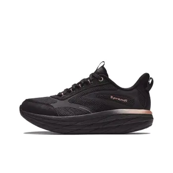 Sprandi Rolling Dome Lite Anti Slip Wear Resistant Low Top Casual Running Shoes Women's Black