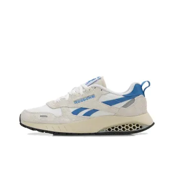 Reebok Classic Leather Anti Slip Wear Resistant Low Top Running Shoes Unisex White Gray Blue