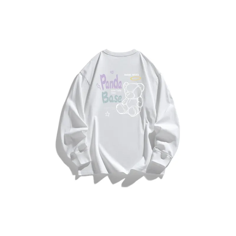 PANDA BASE Drop Shoulder Sleeve T Shirt Unisex-7