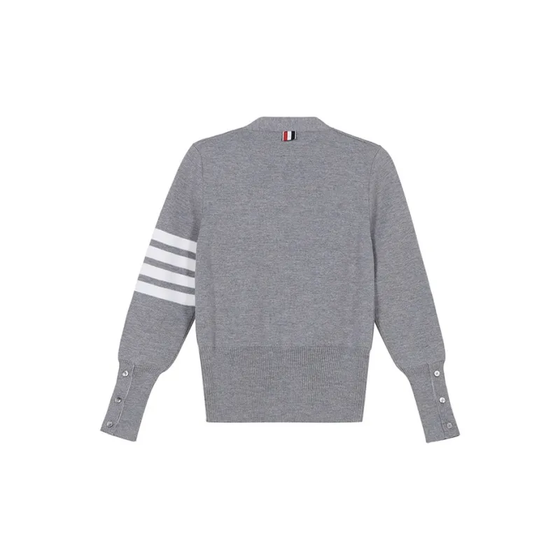 THOM BROWNE 4 Bar Milano Stitch Buttoned Cardigan-1