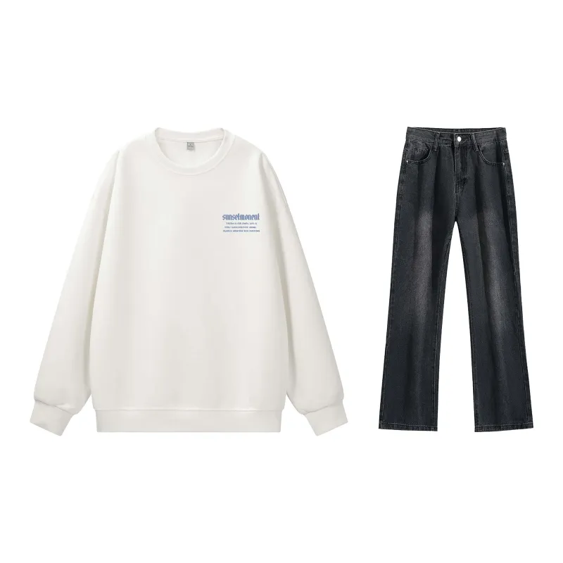 SUNSETMONENT Sweatshirt Set Unisex-7