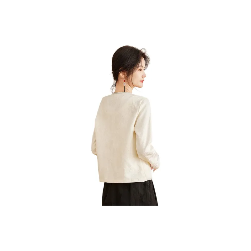 CARBAMMI Cropped Coats Women's White-3