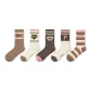American Stripes Trendy Socks G Set-5 Pack[7A Antibacterial]