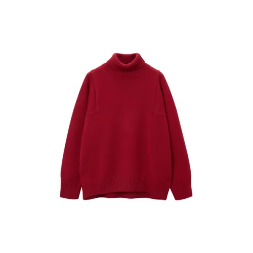 OVV Cashmere Sweaters Women's Red True Color 01