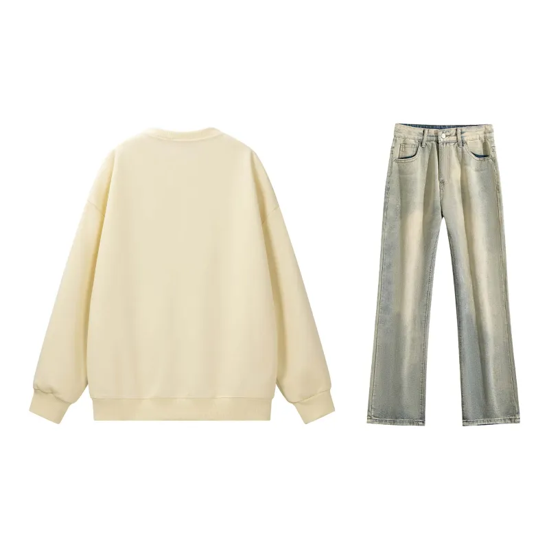 SUNSETMONENT Sweatshirt Set Unisex-30