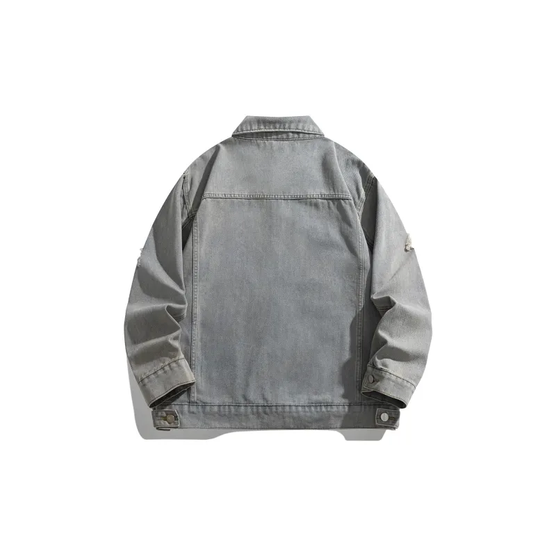 EOOVEN Denim Jackets Unisex-5