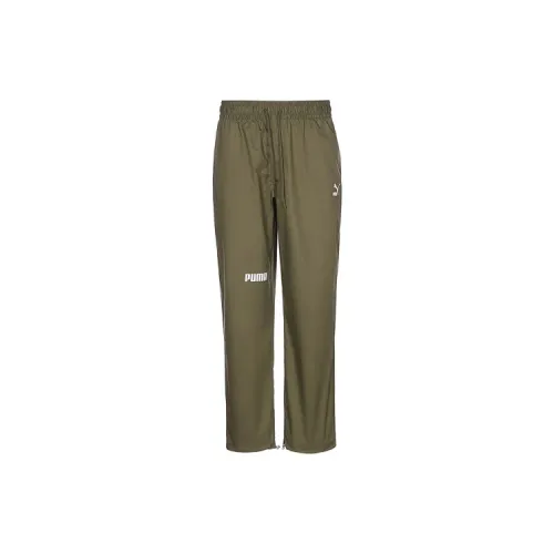 PUMA Sports Pants Men Olive Green