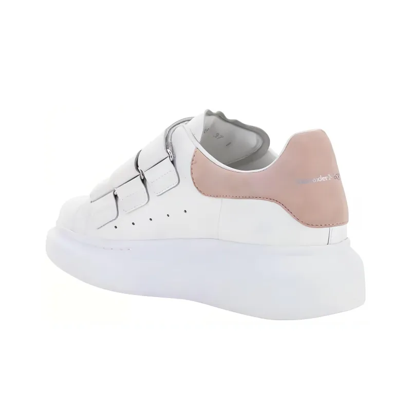 Alexander McQueen Oversized Triple Strap Sneaker 'White Pink' Women's-2