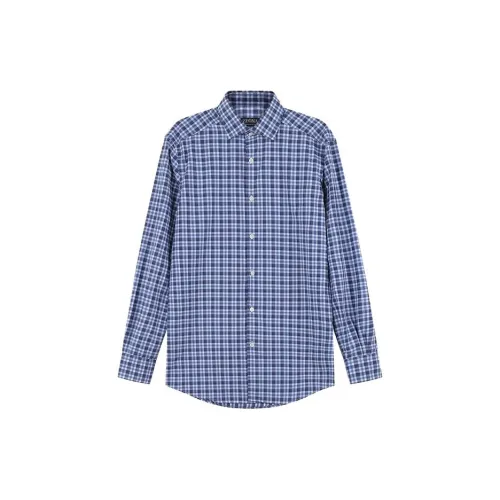 Ermenegildo Zegna Shirts Men Blue