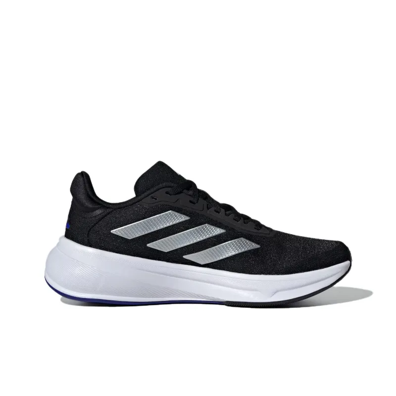 Adidas Response Super Anti Slip Wear Resistant Low Top Running Shoes Women's Black Silver-1