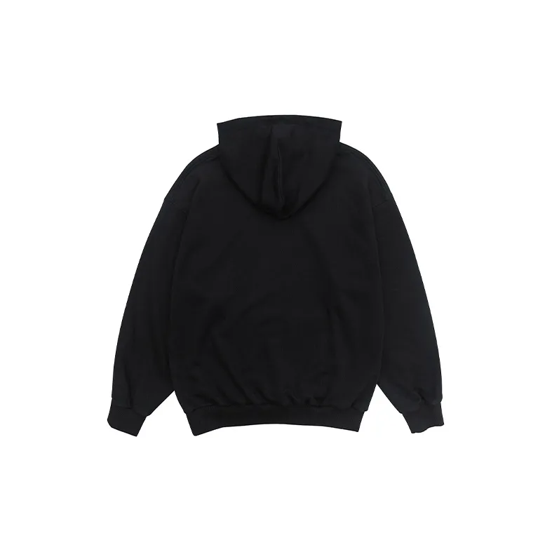 YOSHIYOYI Hooded Loose Fit Sweatshirt Unisex Black-1