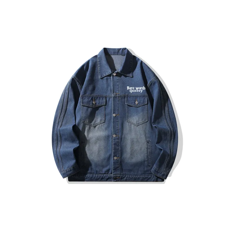 Qnxeey Denim Jackets & Coats Spring And Fall Season Unisex-1