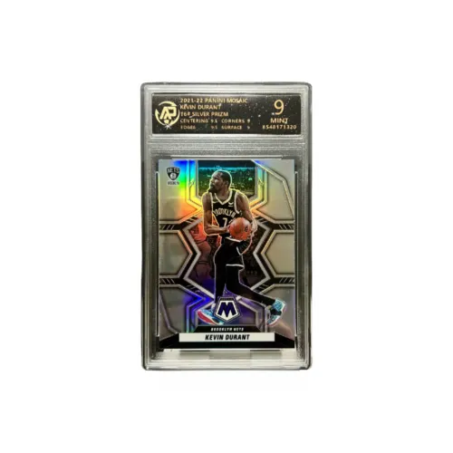 PANINI KD Player Card Nets Era Preparing For Slam Dunk Silver Fold Multicolor Holographic Card Graded Cards 1 Pc