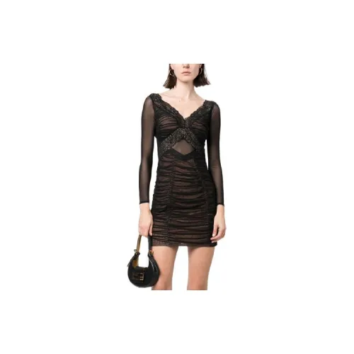 Self-portrait Long-Sleeved Dresses Women's Black