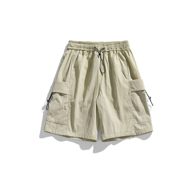 PAINT STAIN Cargo Shorts Unisex Black-6