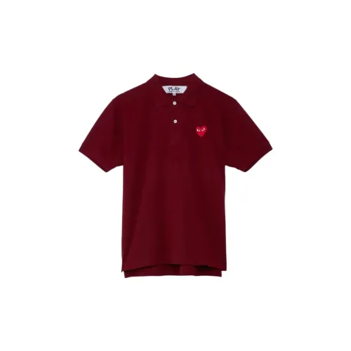 CDG Play Polo Shirts Men Red