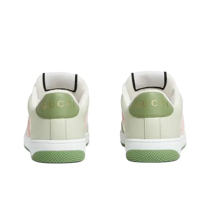 GUCCI Screener Dusty Shoes Low Top Skateboard Shoes Women's Green-4