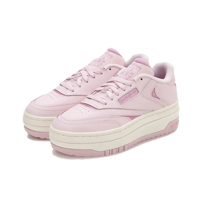 Reebok Club C Anti Slip Wear Resistant Low Top Skateboard Shoes Women's Light Purple-2
