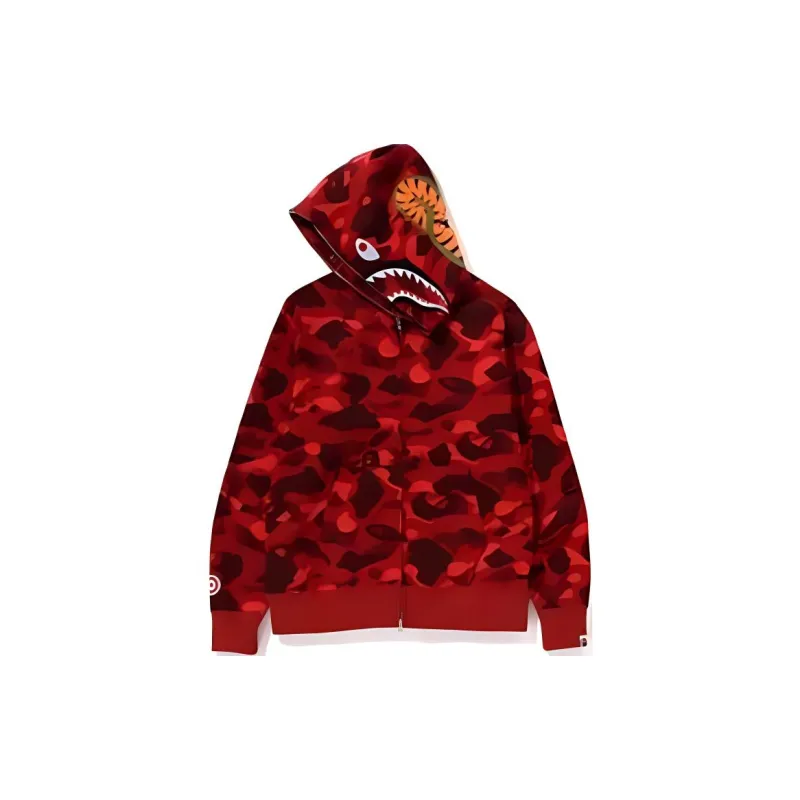 Bape Color Camo Shark Pullover Hoodie-9