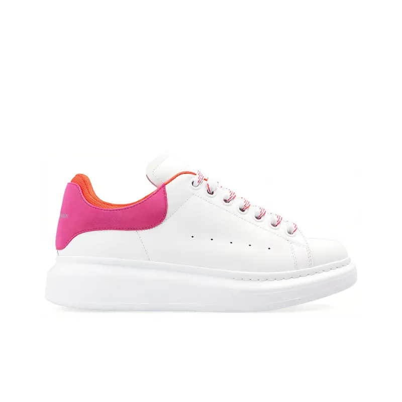 Alexander McQueen Oversized Low Top Sneakers 'White Rose Pink' Women's-1