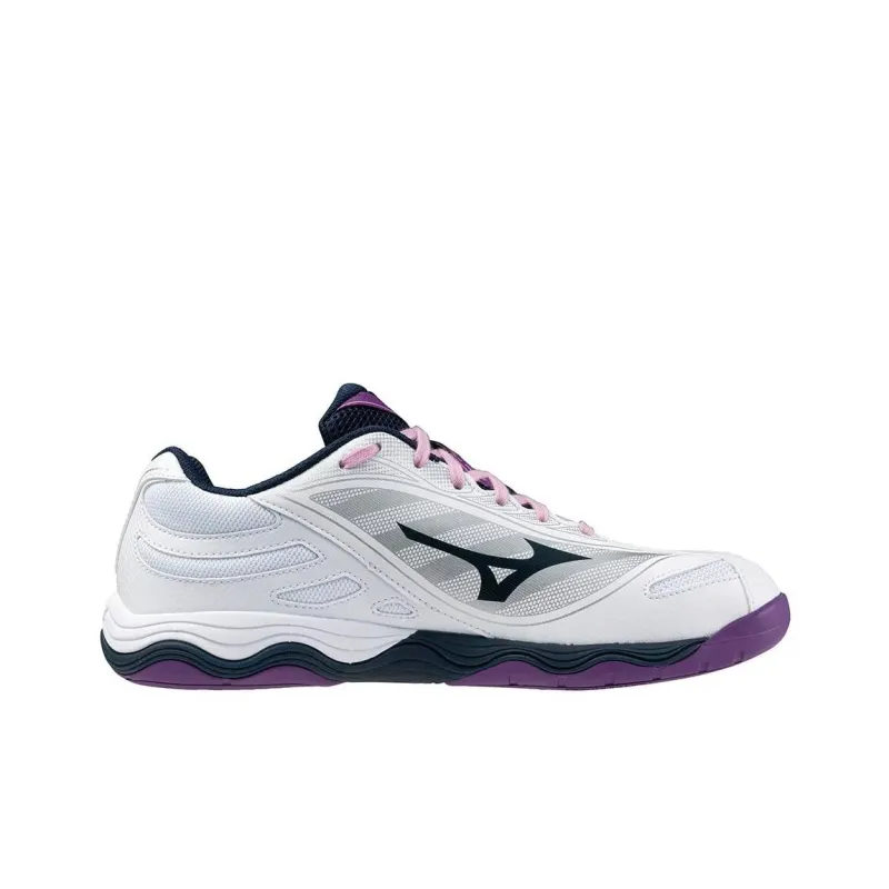 Mizuno Anti Slip Wear Resistant Low Top Training Shoes Women's White-1