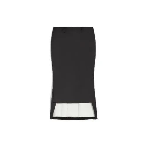 SportMax Casual Long Skirts Women's Black