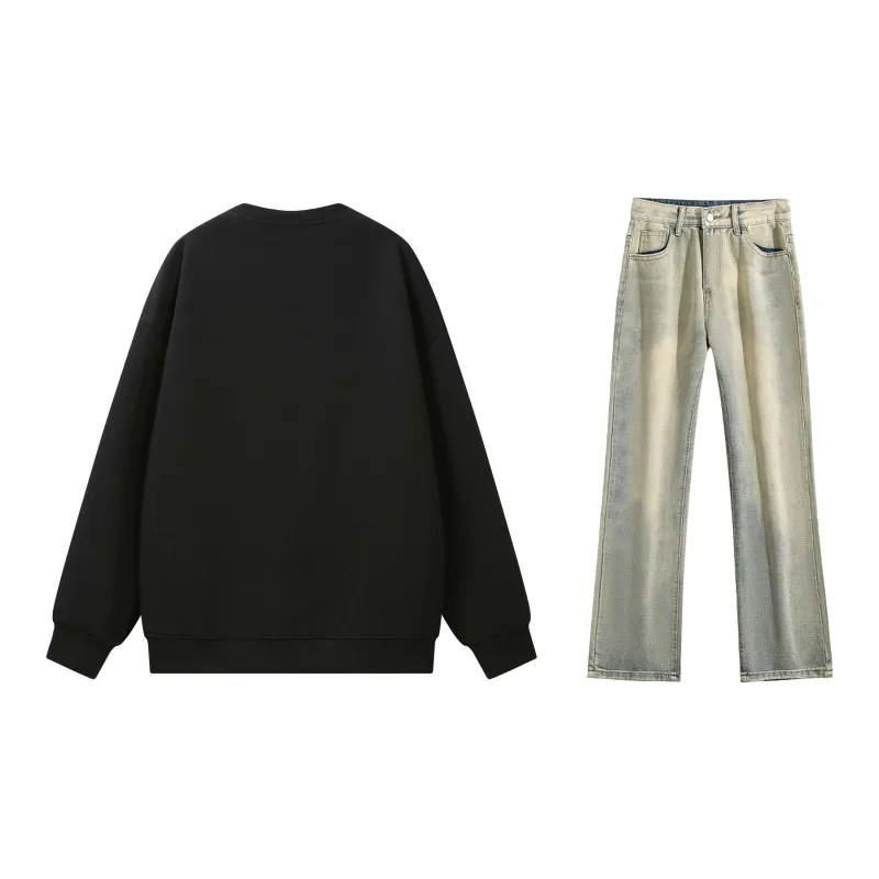 SUNSETMONENT Sweatshirt Set Unisex-19