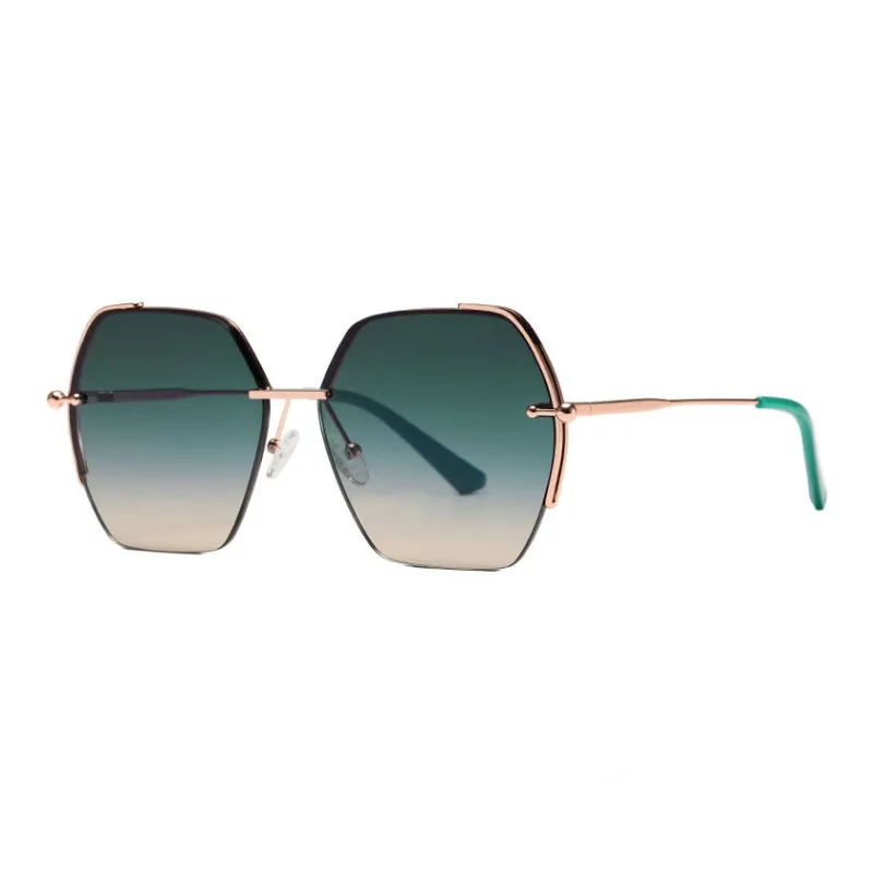 JUICE BABY TR/Memory Plastic Metal Irregular Shape Sunglasses Unisex-3